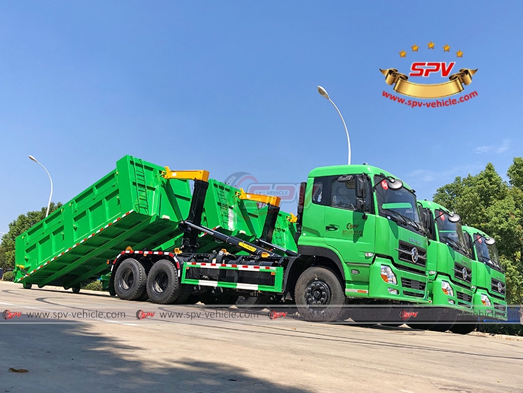 20 CBM Hook Loader Garbage Truck Dongfeng - Batch 1 - 4 untis to Africa - RF